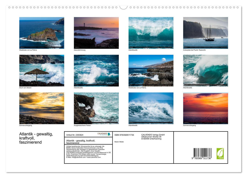 Atlantik - gewaltig, kraftvoll, faszinierend (CALVENDO Wandkalender 2027)