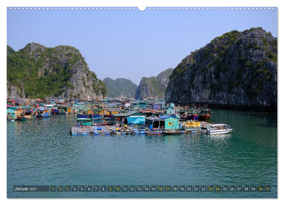 Naturwunder - Halong Bucht (CALVENDO Wandkalender 2027)