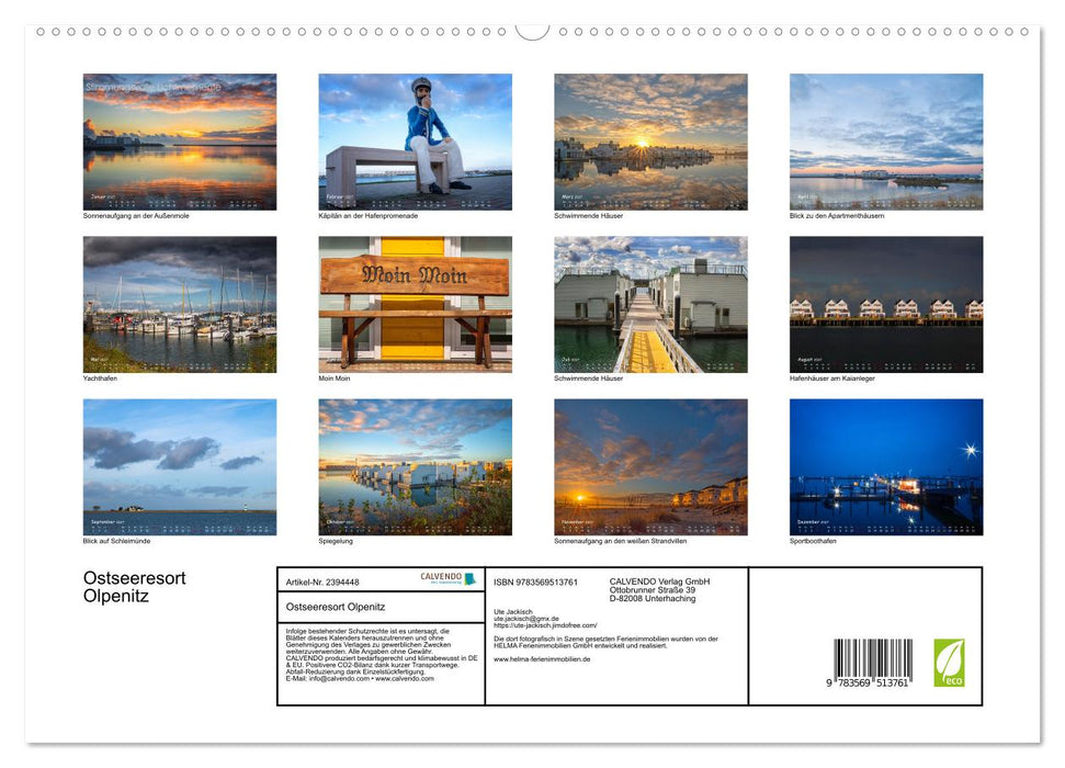 Ostseeresort Olpenitz (CALVENDO Premium Wandkalender 2027)