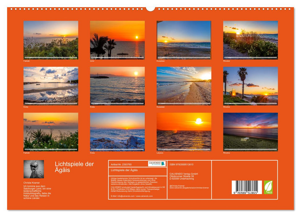 Lichtspiele der Ägäis (CALVENDO Premium Wandkalender 2027)