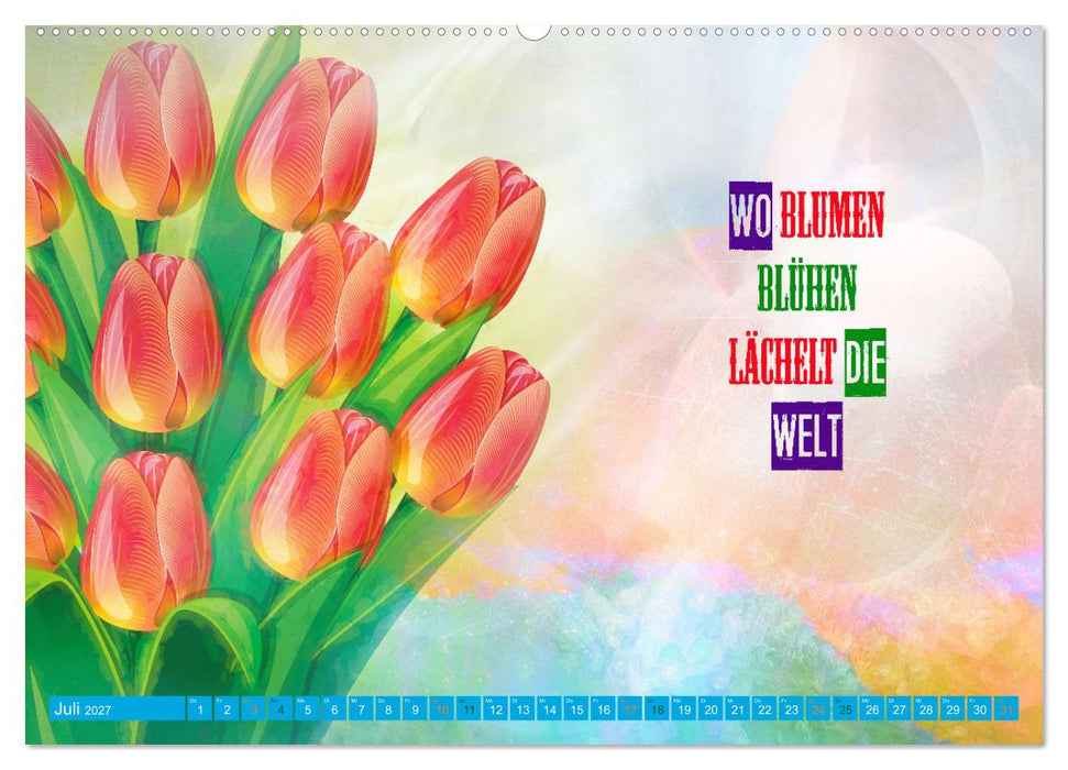 Sprüche aus dem Leben - Artwork (CALVENDO Premium Wandkalender 2027)