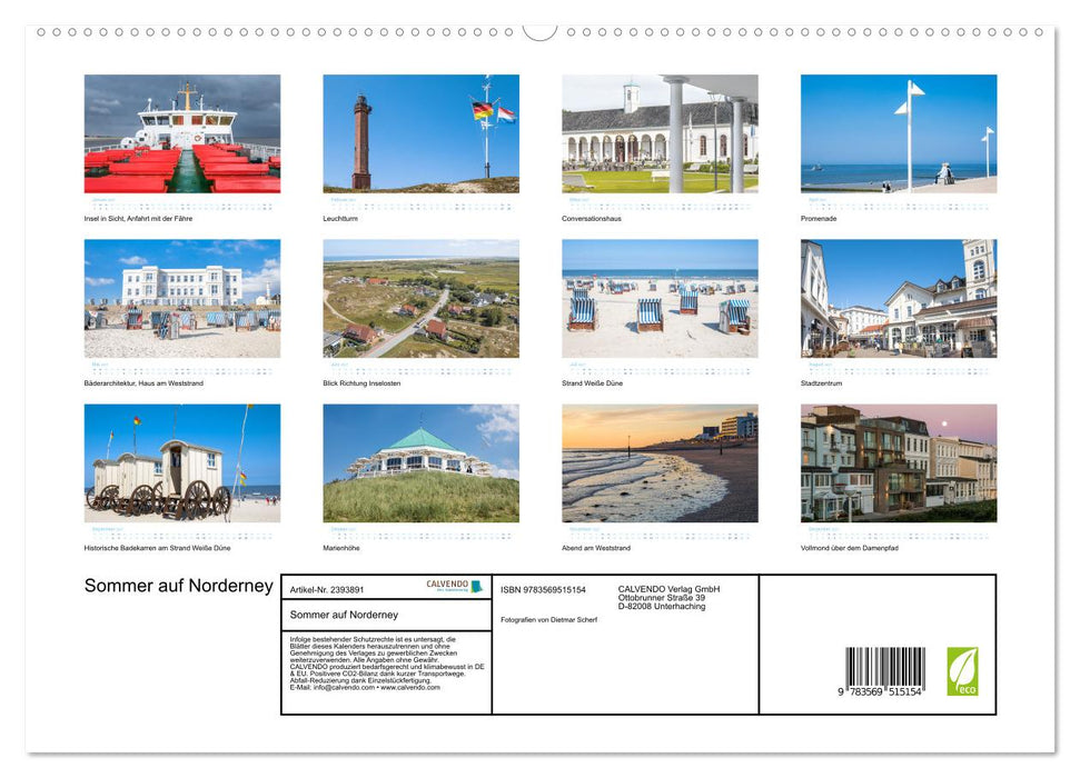 Sommer auf Norderney (CALVENDO Wandkalender 2027)