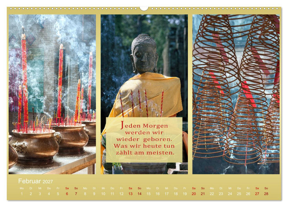 MEDITATION Momente für mich (CALVENDO Wandkalender 2027)