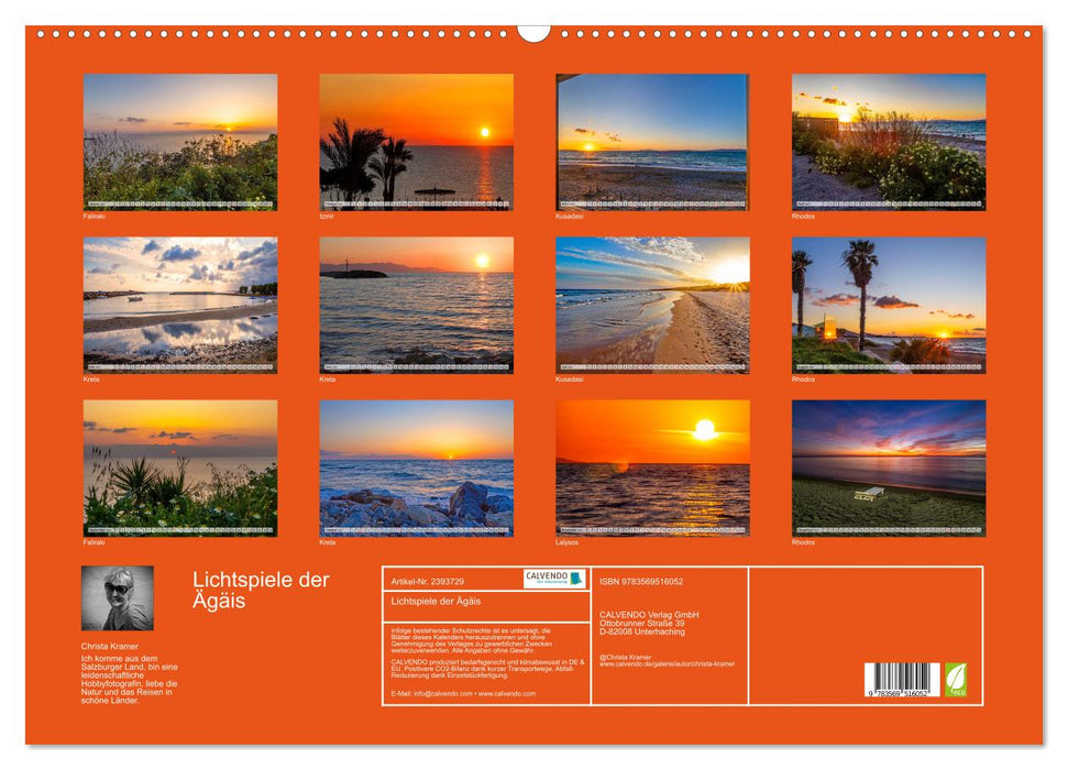 Lichtspiele der Ägäis (CALVENDO Wandkalender 2027)