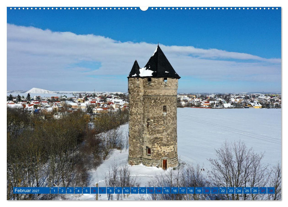SAALEKREIS GEDROHNT (CALVENDO Premium Wandkalender 2027)