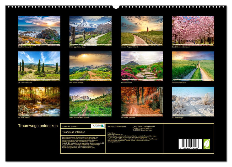 Traumwege entdecken (CALVENDO Wandkalender 2027)