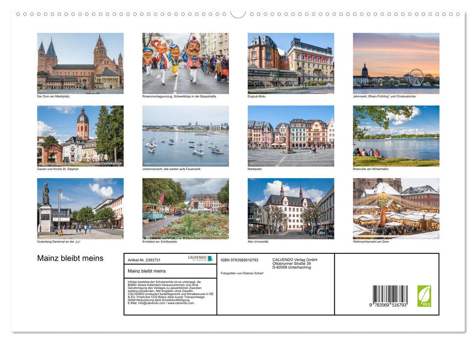 Mainz bleibt meins (CALVENDO Premium Wandkalender 2027)
