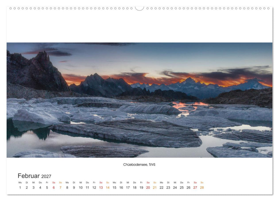 Bergseen Schweiz von Urs Mühlich (CALVENDO Wandkalender 2027)