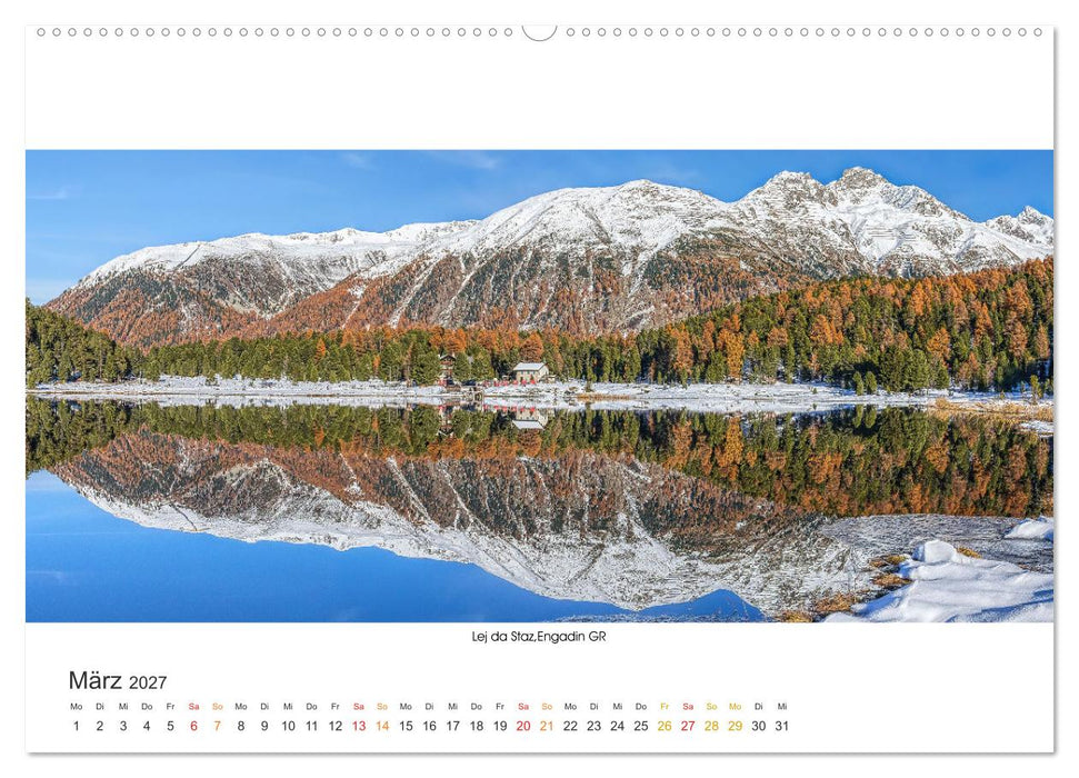 Bergseen Schweiz von Urs Mühlich (CALVENDO Wandkalender 2027)