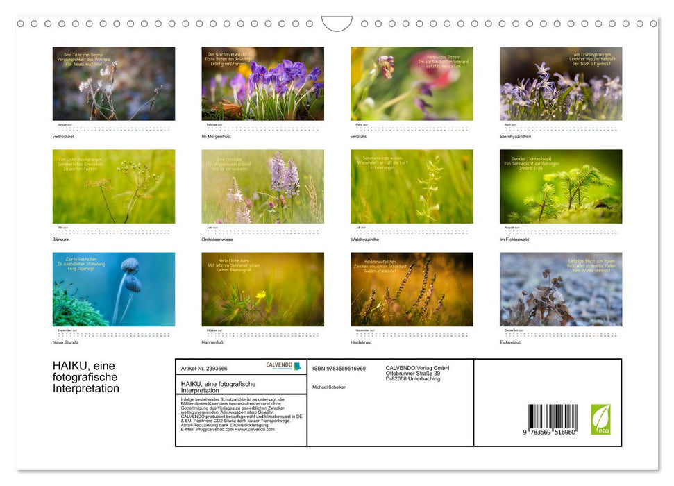 HAIKU, eine fotografische Interpretation (CALVENDO Wandkalender 2027)
