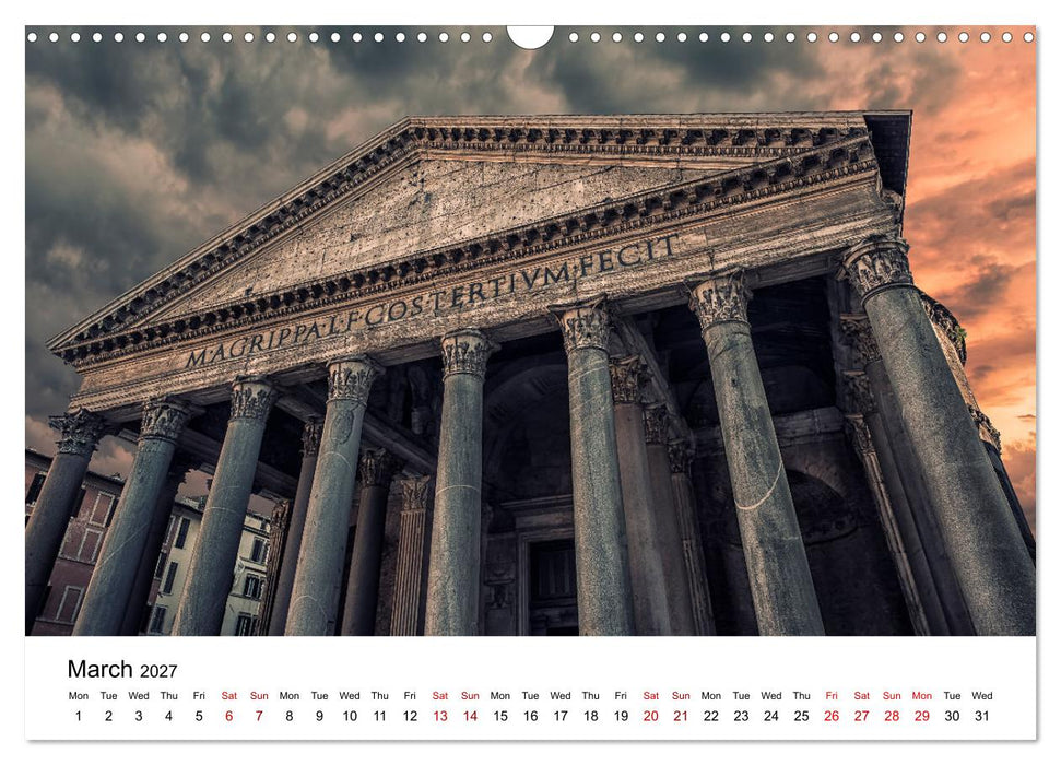 Wonders of Rome (CALVENDO Monthly Calendar 2027)