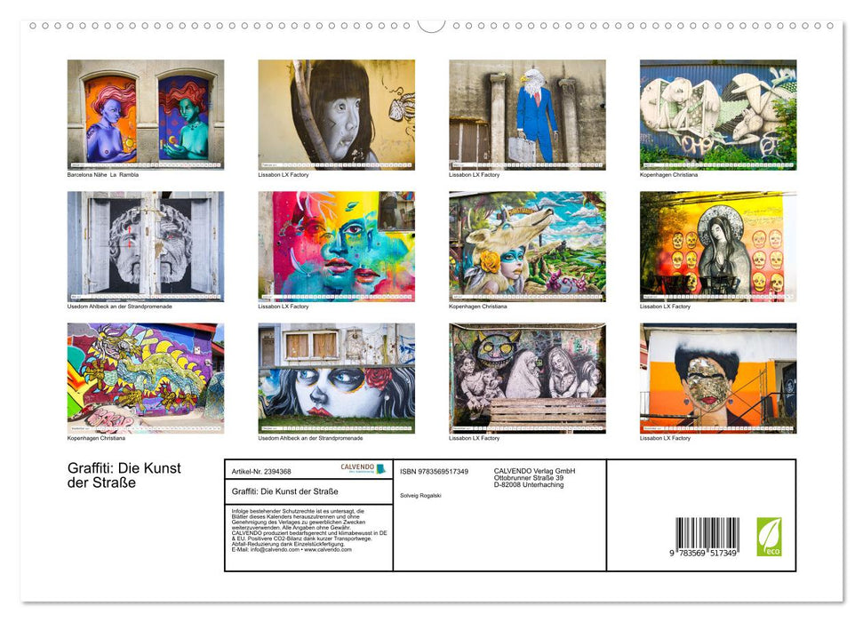 Graffiti: Die Kunst der Straße (CALVENDO Premium Wandkalender 2027)