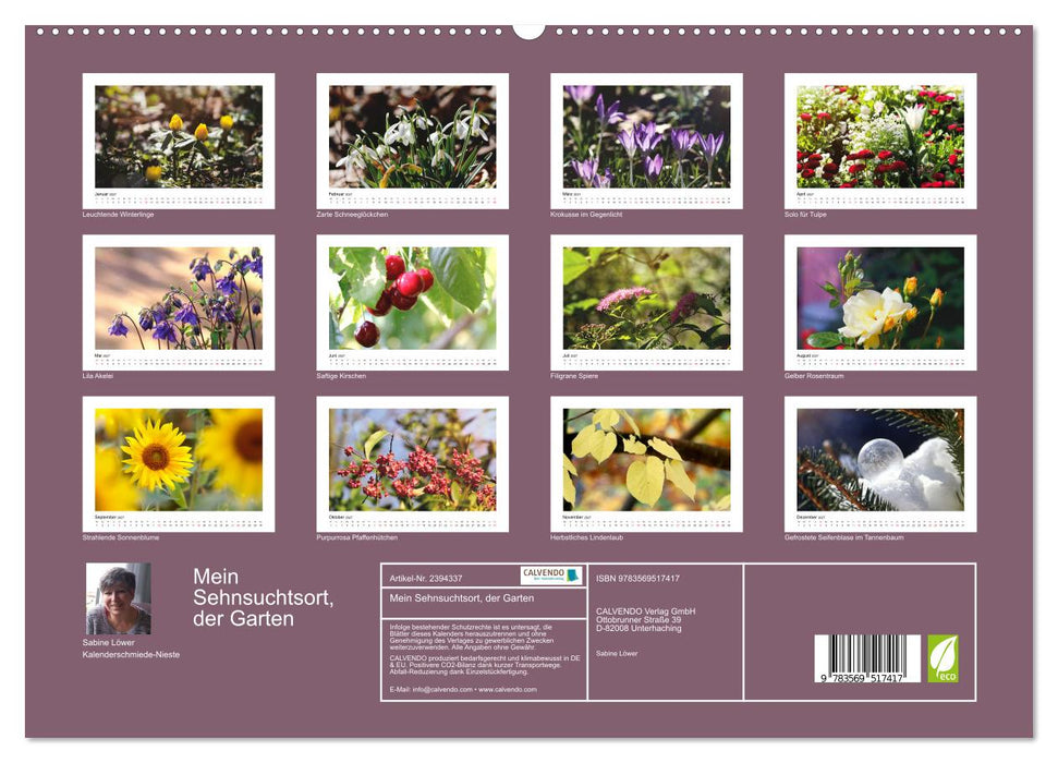 Mein Sehnsuchtsort, der Garten (CALVENDO Wandkalender 2027)