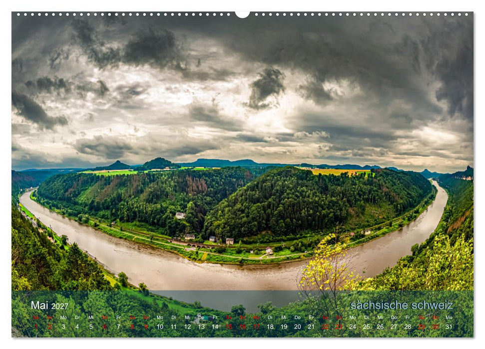 der elbestrom landschaft (CALVENDO Wandkalender 2027)
