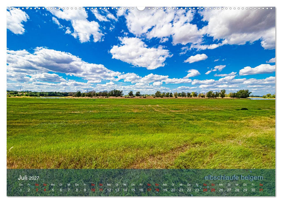 der elbestrom landschaft (CALVENDO Premium Wandkalender 2027)