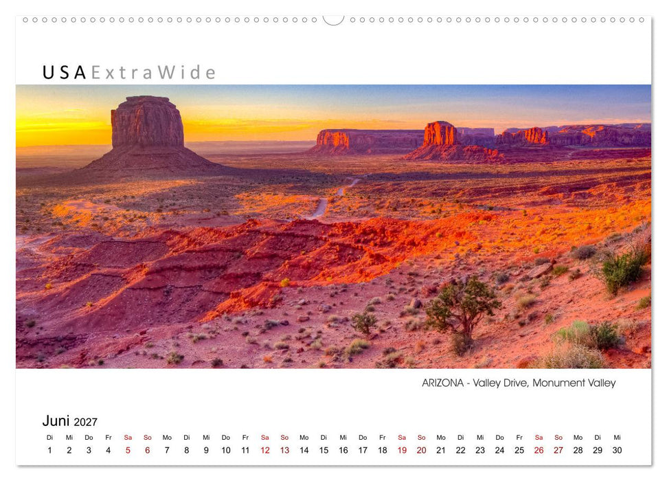Impressionen aus ARIZONA - Panoramabilder (CALVENDO Wandkalender 2027)