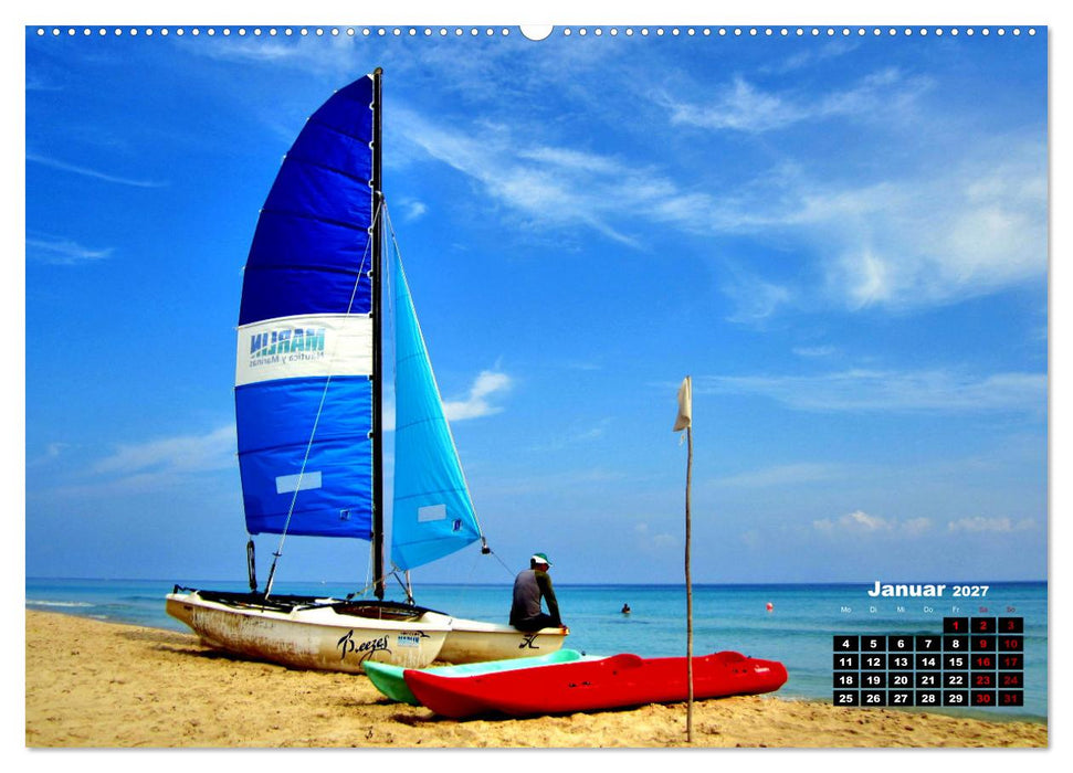 Katamarane an Traumstränden - Hobie Cats in Cuba (CALVENDO Wandkalender 2027)