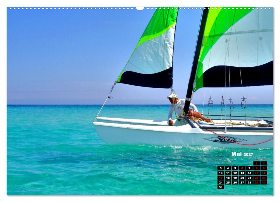 Katamarane an Traumstränden - Hobie Cats in Cuba (CALVENDO Wandkalender 2027)