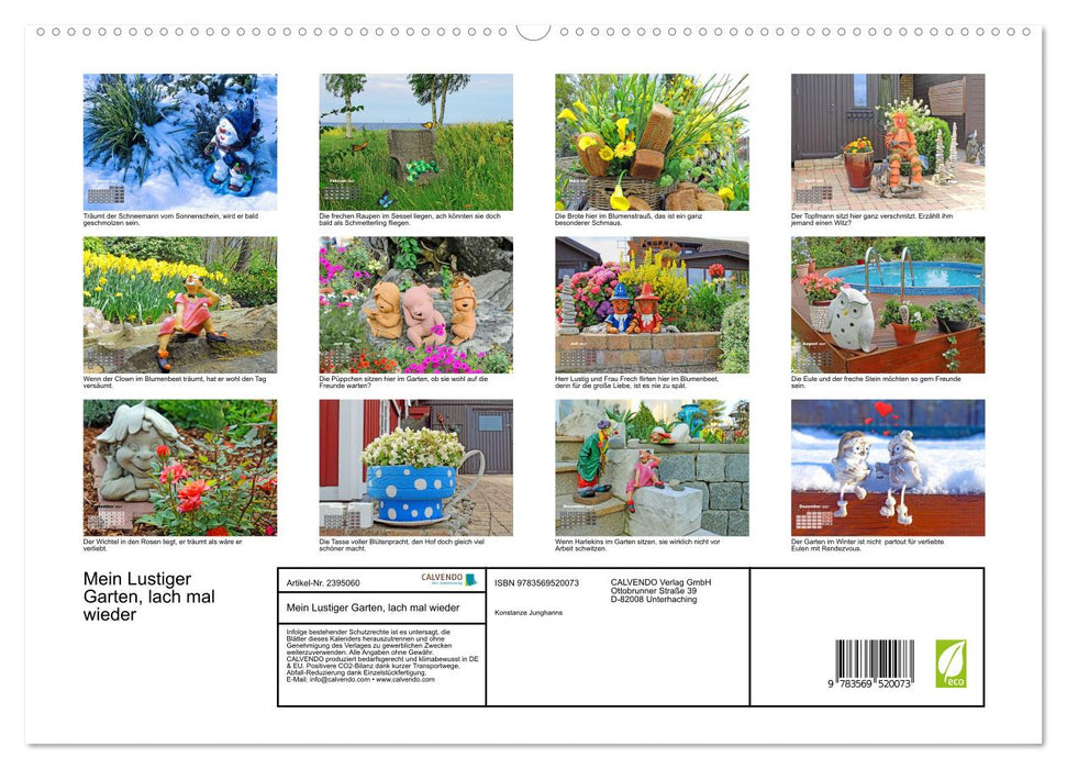 Mein Lustiger Garten, lach mal wieder (CALVENDO Premium Wandkalender 2027)
