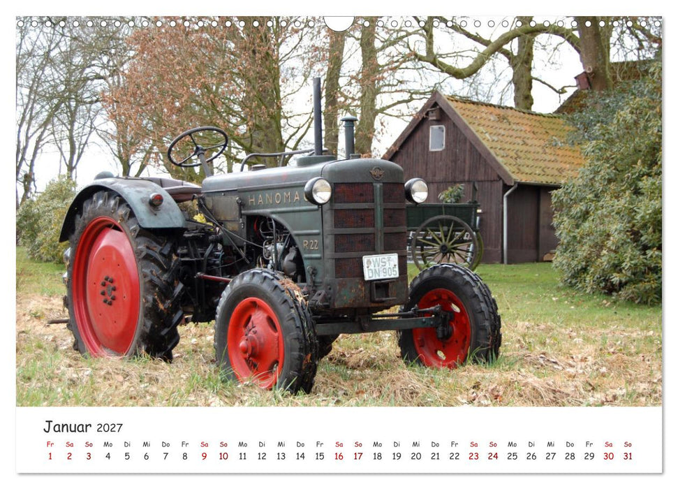 Historische Traktoren 2027 (CALVENDO Wandkalender 2027)