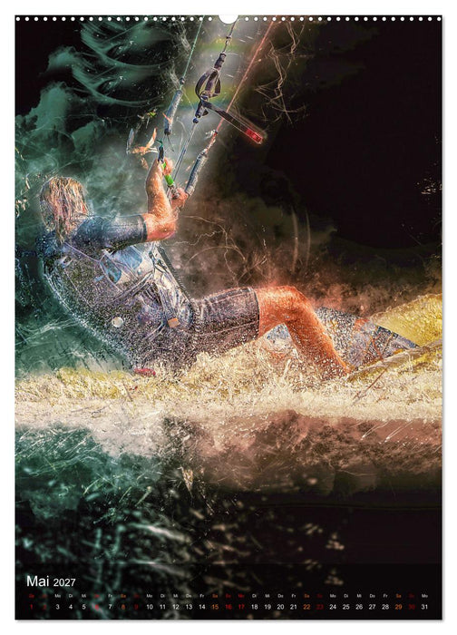 Kitesurfen - einfach cool (CALVENDO Wandkalender 2027)