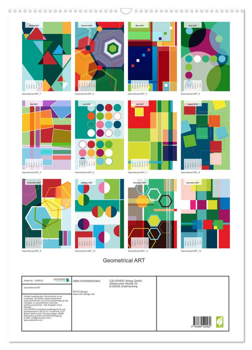 Geometrical ART (CALVENDO Wandkalender 2027)