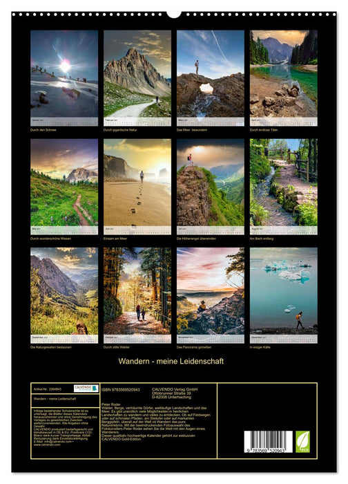 Wandern - meine Leidenschaft (CALVENDO Premium Wandkalender 2027)
