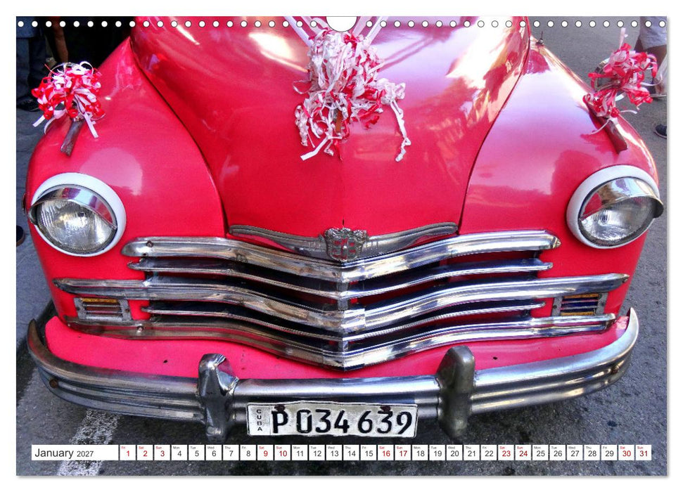 Classic Beauties - Wedding cars in Havana (CALVENDO Monthly Calendar 2027)