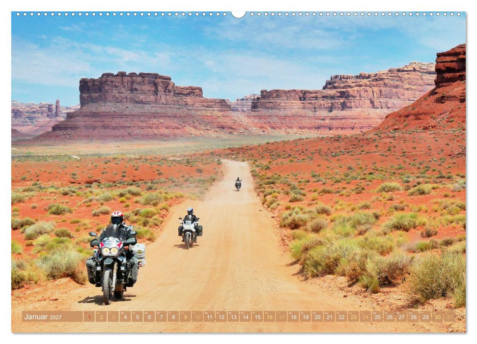 Auf Motorrad-Tour in den USA (CALVENDO Premium Wandkalender 2027)