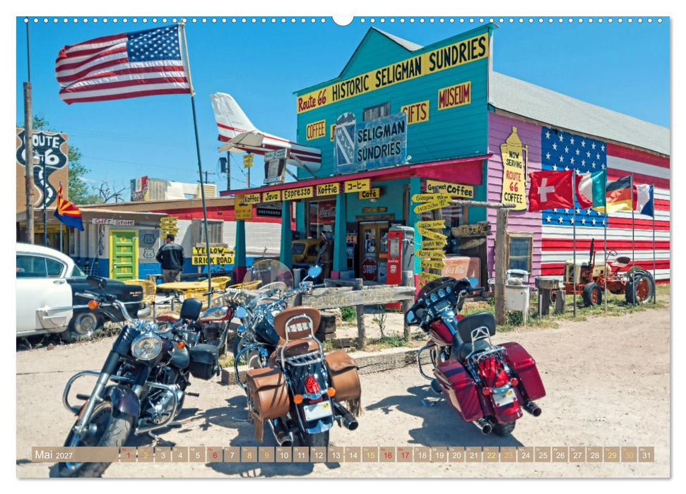 Auf Motorrad-Tour in den USA (CALVENDO Premium Wandkalender 2027)