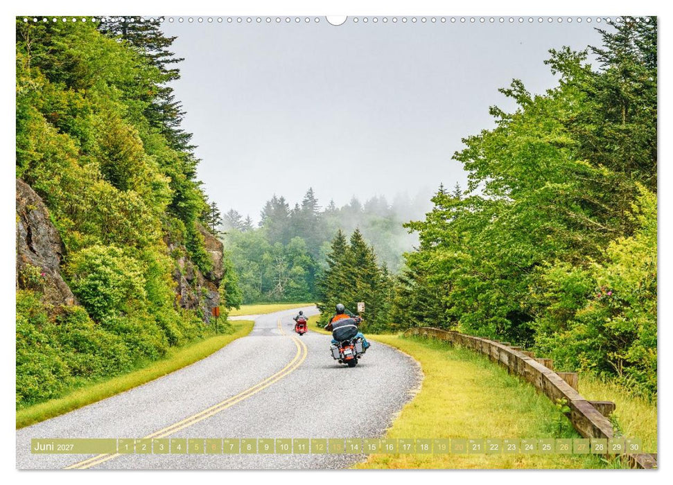 Auf Motorrad-Tour in den USA (CALVENDO Premium Wandkalender 2027)