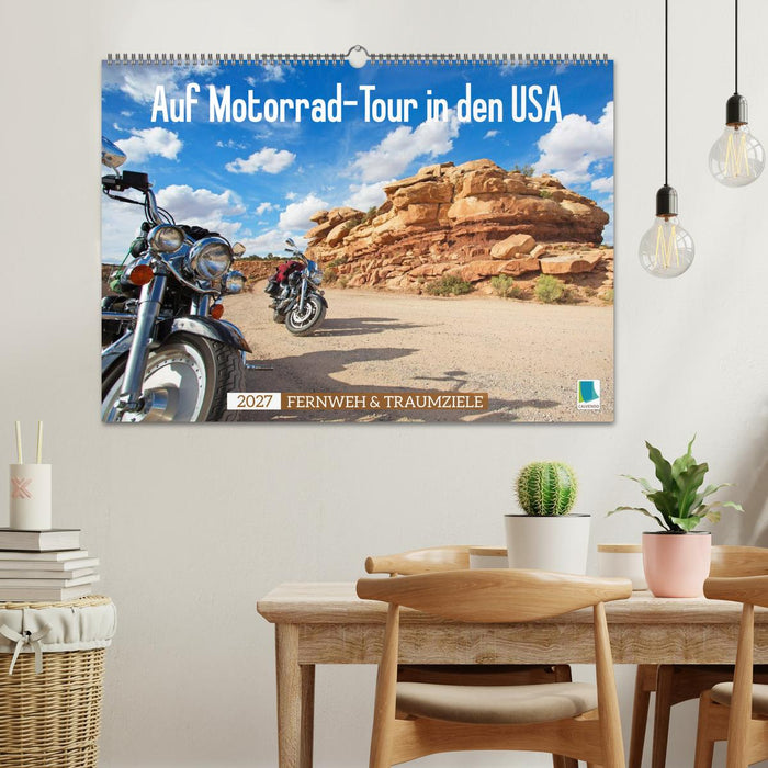Auf Motorrad-Tour in den USA (CALVENDO Wandkalender 2027)
