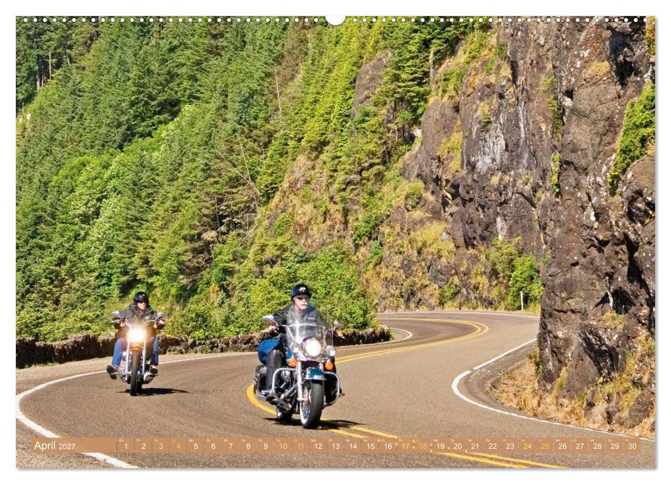 Auf Motorrad-Tour in den USA (CALVENDO Wandkalender 2027)