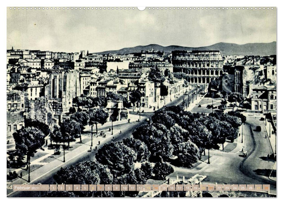 Rom: die Stadt in historischen Bildern (CALVENDO Wandkalender 2027)