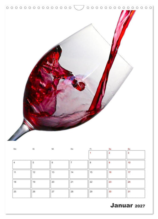 Weinkalender - für Kenner und Genießer (CALVENDO Wandkalender 2027)