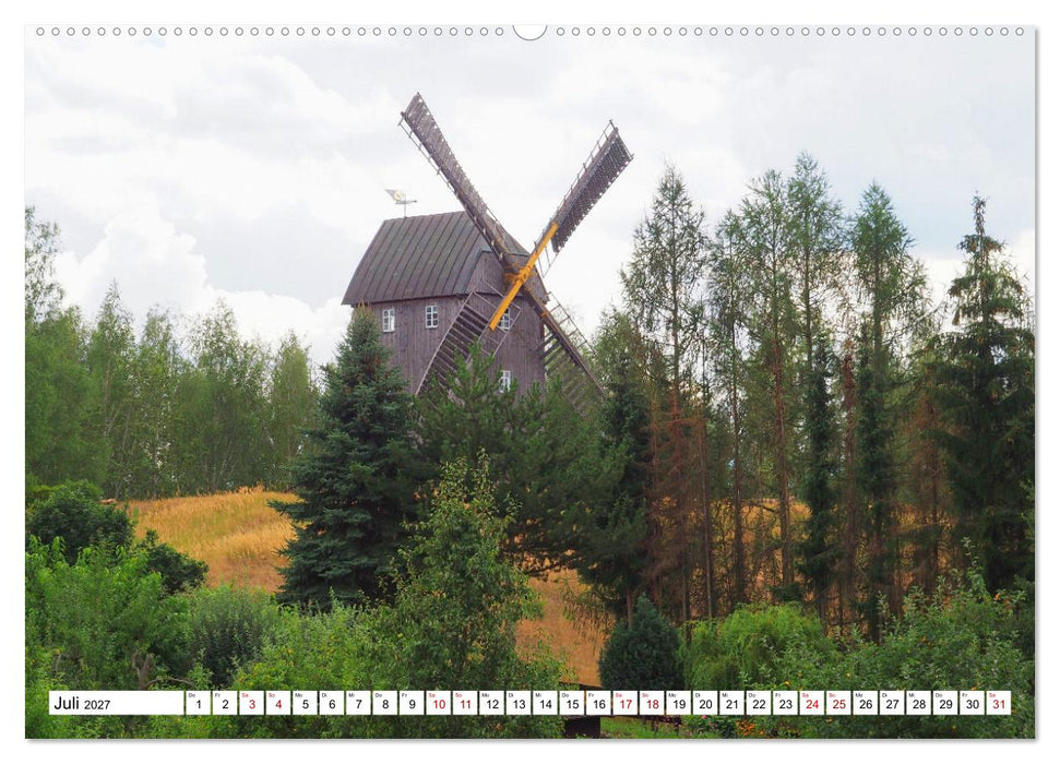 Wind- und Wassermühlen in Sachsen (CALVENDO Premium Wandkalender 2027)