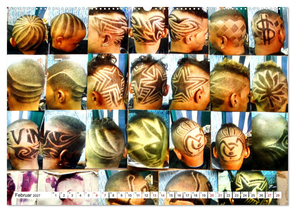 Frisch frisiert - Friseure in Kuba (CALVENDO Wandkalender 2027)
