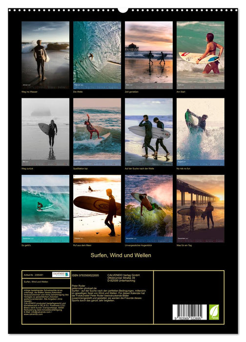 Surfen, Wind und Wellen (CALVENDO Premium Wandkalender 2027)