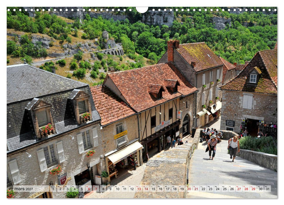 ROCAMADOUR Village (CALVENDO Calendrier mensuel 2027)
