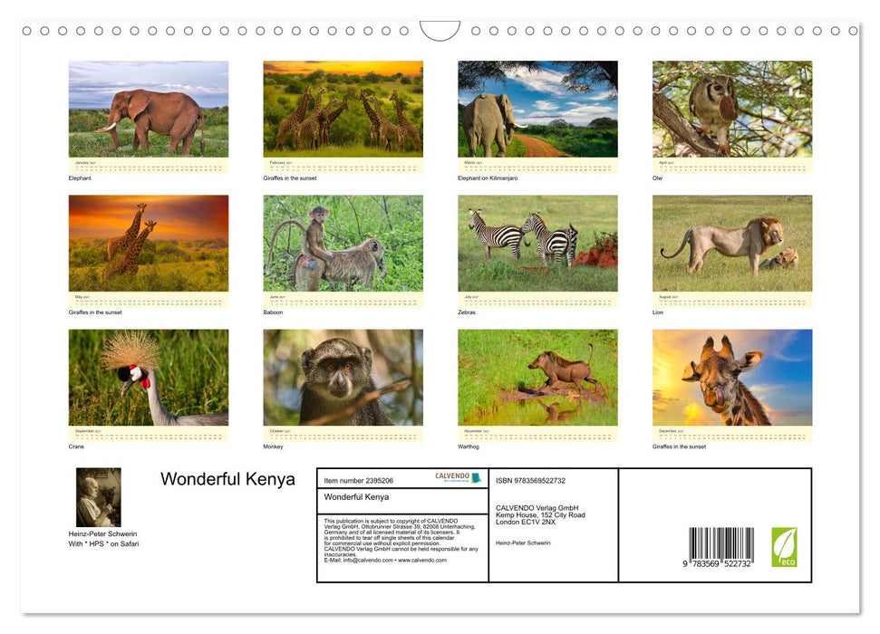 Wonderful Kenya (CALVENDO Monthly Calendar 2027)