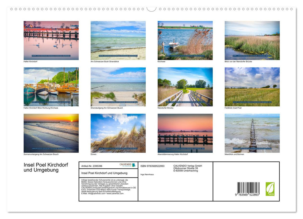 Insel Poel Kirchdorf und Umgebung (CALVENDO Premium Wandkalender 2027)