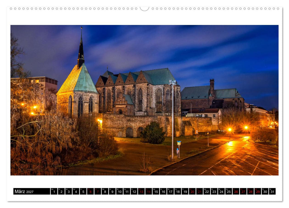 Magdeburg zur blauen Stunde (CALVENDO Wandkalender 2027)