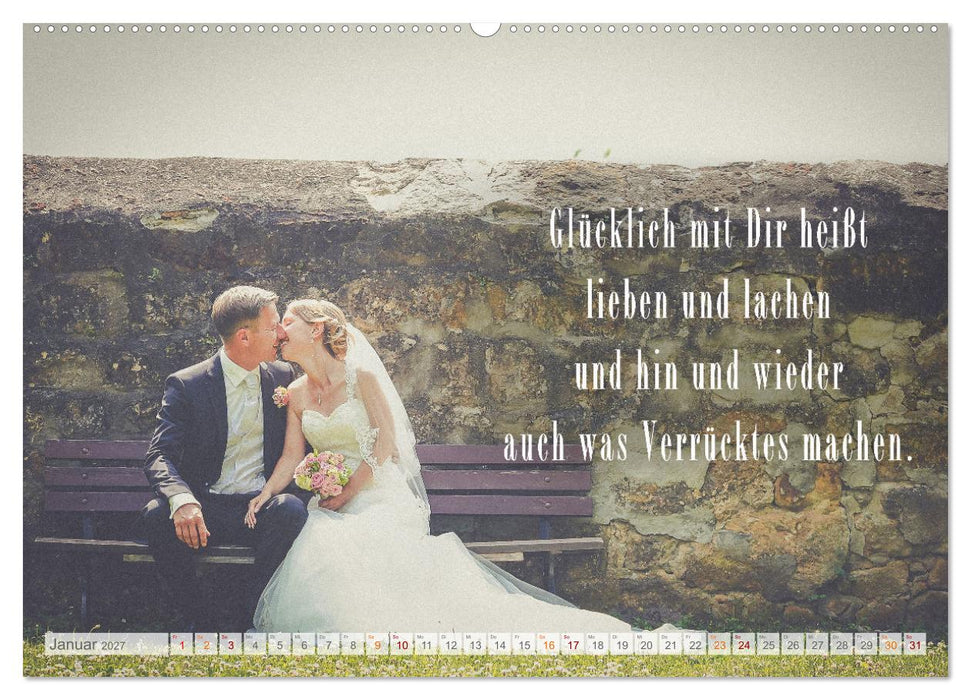 Ich liebe Dich - Sprüche für Liebende (CALVENDO Wandkalender 2027)