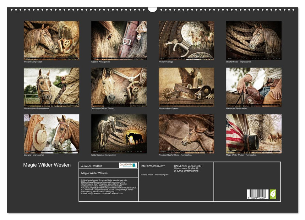 Magie Wilder Westen (CALVENDO Wandkalender 2027)