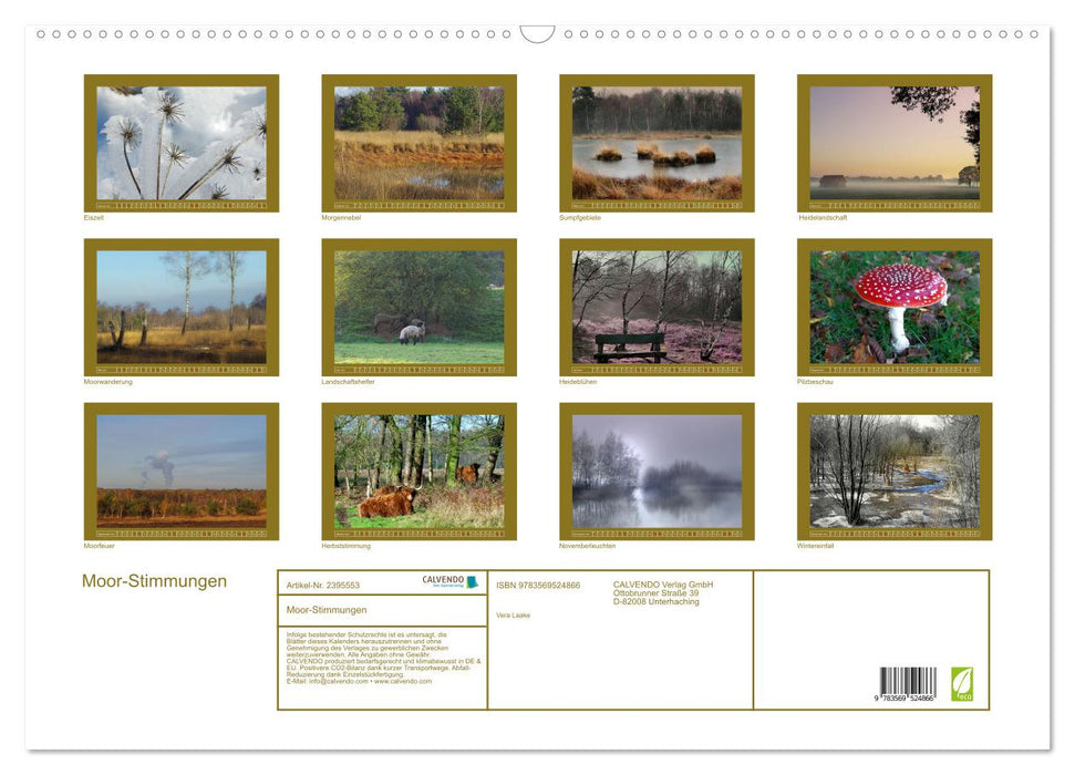 Moor-Stimmungen (CALVENDO Wandkalender 2027)