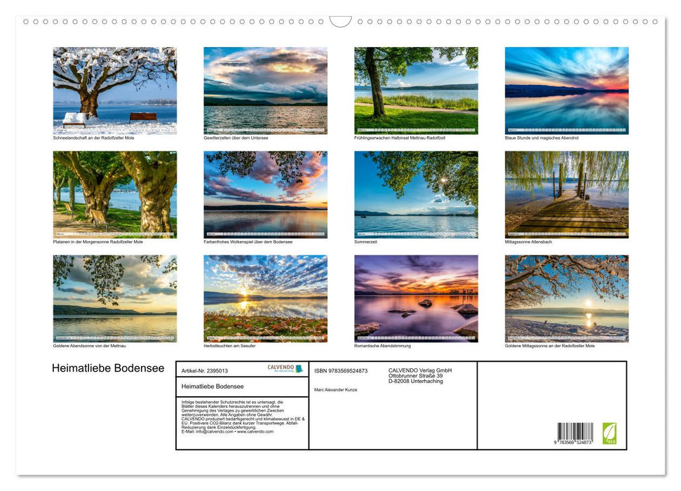 Heimatliebe Bodensee (CALVENDO Wandkalender 2027)
