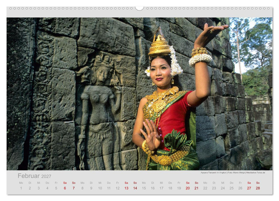 KAMBODSCHA - Im Land der Khmer (CALVENDO Premium Wandkalender 2027)