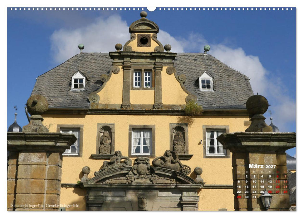 Burgen, Schlösser, Herrenhäuer im Sauerland (CALVENDO Wandkalender 2027)