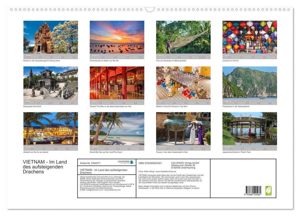 VIETNAM - Im Land des aufsteigenden Drachens (CALVENDO Wandkalender 2027)