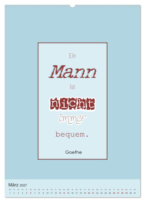 Was Mann über Frau wissen sollte und umgekehrt... (CALVENDO Premium Wandkalender 2027)